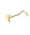 Half Moon Silver Curved Nose Stud NSKB-04s